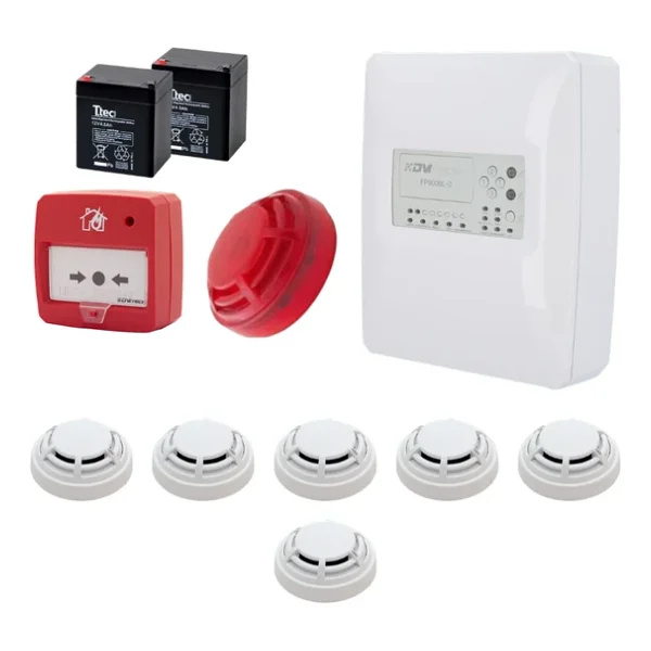 Dmtech Fp9000l-2-6 Konvansiyonel Sistem Yangın Alarm Seti 6 Lı - Görsel 5