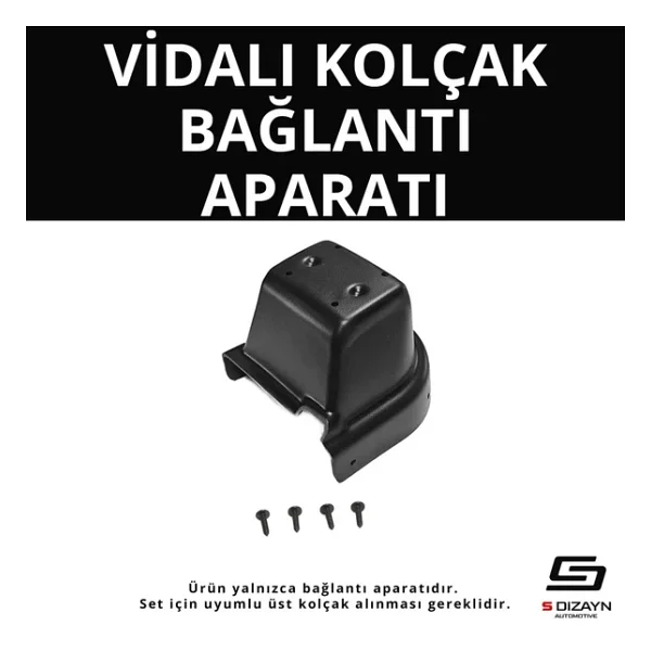 S-Dizayn Hyundai Accent Blue Vidalı Kol Dayama Kolçak Alt Adaptör 2011-2017 A+ Kalite - Görsel 2