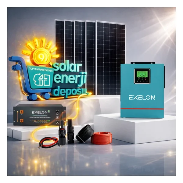6.2Kw Lityum Akülü Solar Enerji Paketi 550W Panel + 100Ah Lifepo4 Akü - Görsel 2