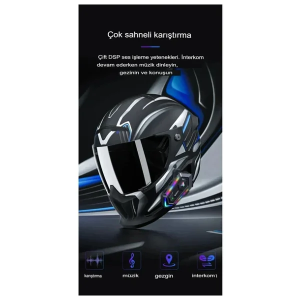 Y20 Max Bluetooth Intercom 2 Adet - Görsel 4