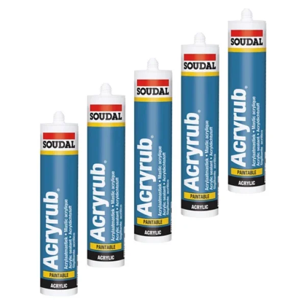Soudal Silikonize Mastik Kahverengi 500 gr 5 Adet - Görsel 4