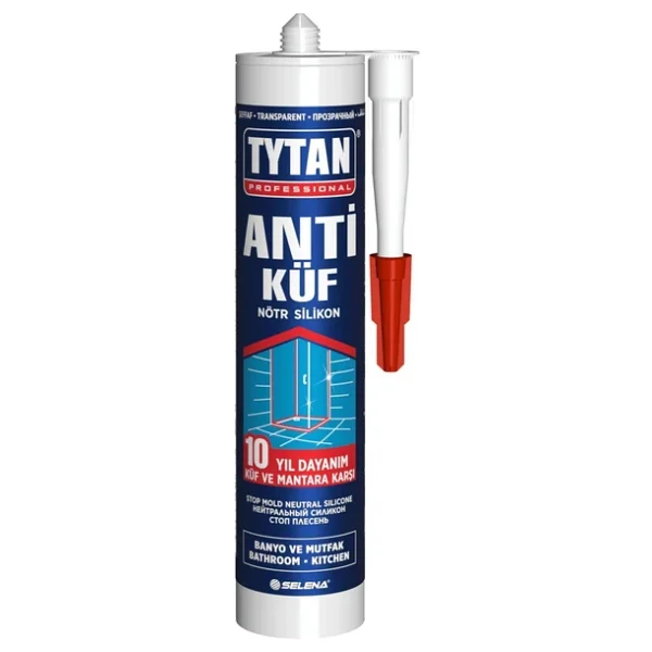 TYTAN Anti Küf Duşakabin Nötr Silikon Kokusuz Şeffaf 280 ml Küf (KÜF YAPMAYAN SİLİKON) - Görsel 2