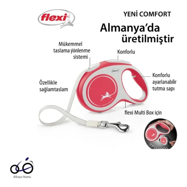 Flexi New Comfort XS Beden Mavi 3 M Şerit Tasma - Görsel 2