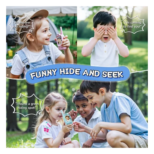Çocuk Telsizi Video Walkie Talkie - Şarjlı Video İnterkom Oyuncak, 2'Li Paket - Görsel 3