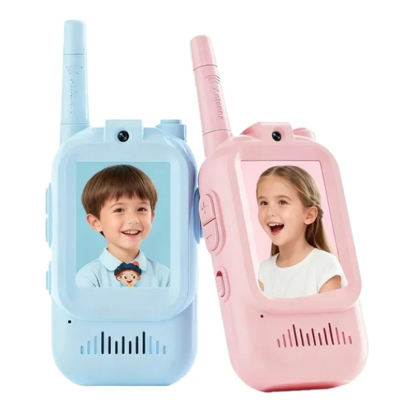 Çocuk Telsizi Video Walkie Talkie - Şarjlı Video İnterkom Oyuncak, 2'Li Paket - Görsel 6