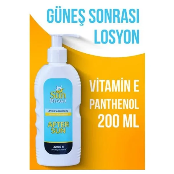 Sun Brown Panthenol 200 ml Güneş Sonrası Bakım Losyonu - Görsel 2