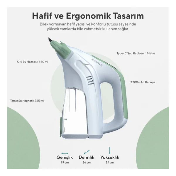 Kumtel HWINC-01 Şarjlı Cam Silme Makinesi - Görsel 9