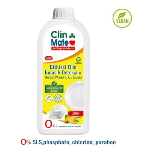 Clinmate Ekolojik Limon Sıvı Bulaşık Deterjanı 750 ml - Görsel 5