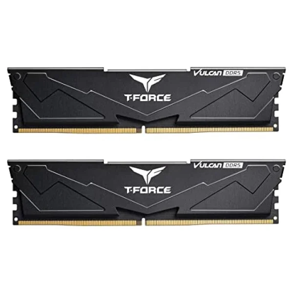 Team T-Force Vulcan Black 32 GB (2x16) 6000 Mhz CL38 FLBD532G6000HC38ADC01 DDR5 Ram - Görsel 2