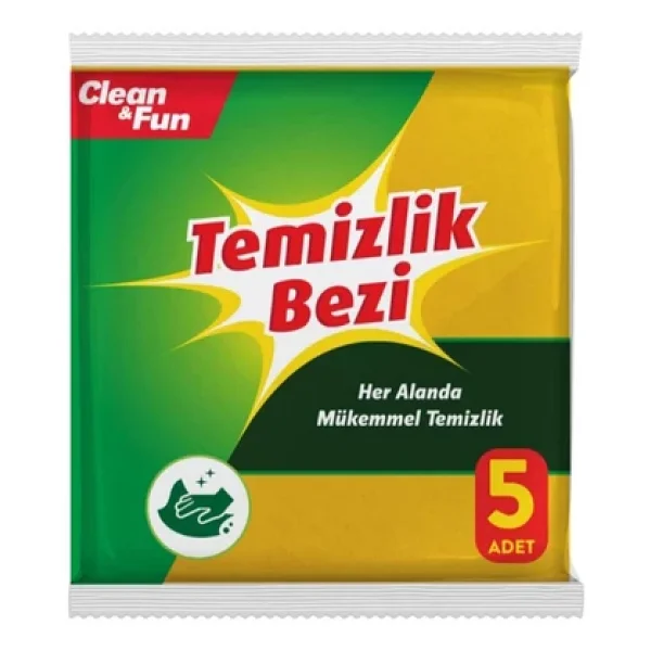 Clean&Fun 5'li Temizlik Bezi - Görsel 2