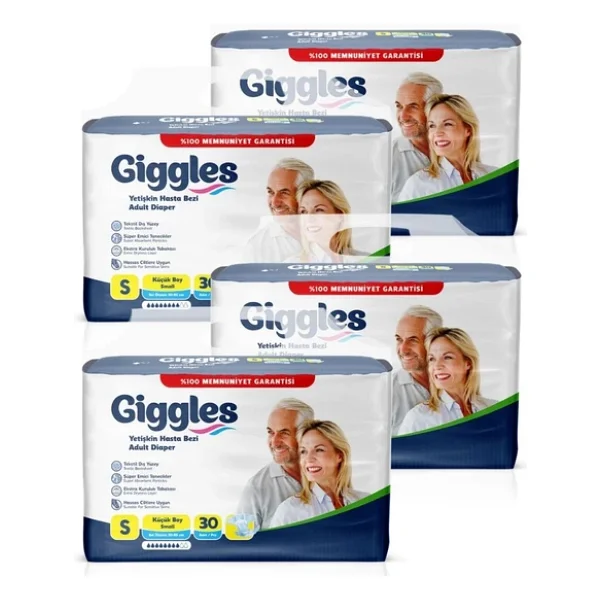 Giggles Belbantlı Küçük Boy S 30'lu 4 Adet Hasta Bezi - Görsel 6