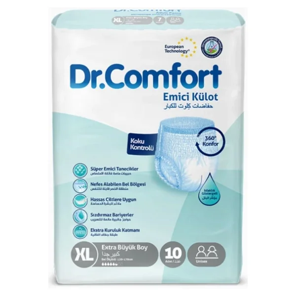 Dr.Comfort Emici Külot Ekstra Büyük Boy XL 10'lu Hasta Bezi - Görsel 5