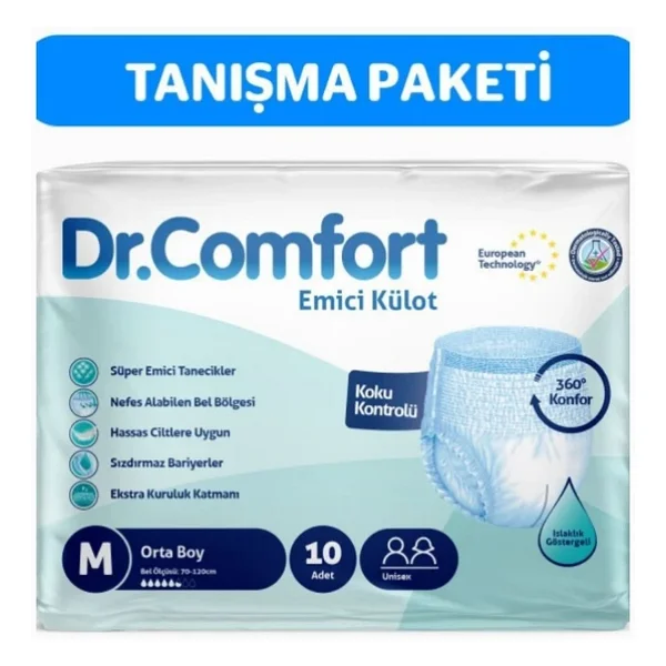 Dr.Comfort Emici Külot Orta Boy M 10'lu Hasta Bezi - Görsel 4