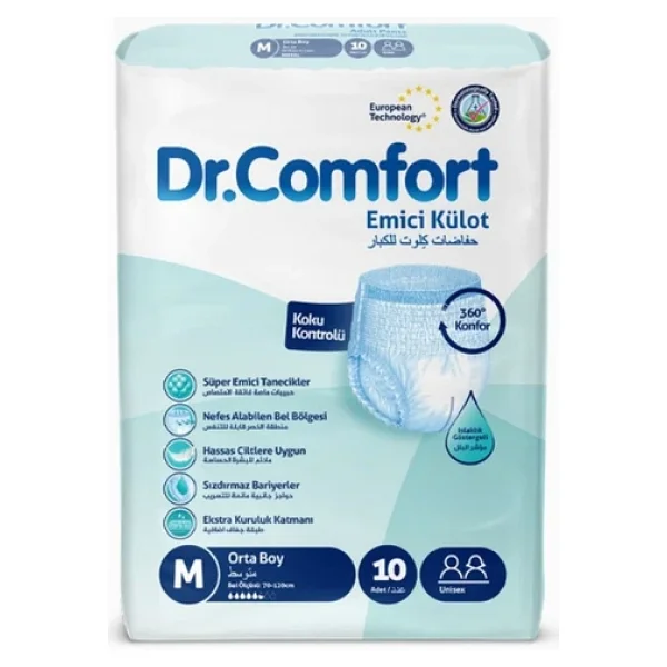 Dr.Comfort Emici Külot Orta Boy M 10'lu Hasta Bezi - Görsel 5