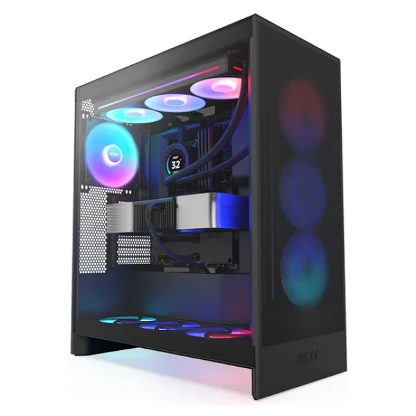 NZXT H7 Flow RGB 2024 Fanlı E-ATX Oyuncu Kasası - Görsel 7
