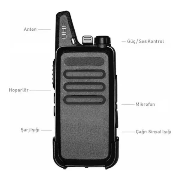 İfreqtech Ap-100 Pmr El Telsizi Tekli Set Şarjlı Uzun Menzil Telsiz - Görsel 6