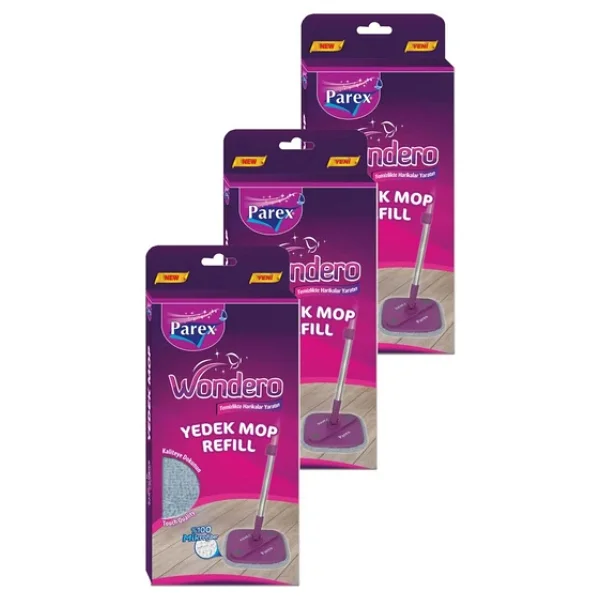 Parex Wondero Yedek Paspas Mop Refill (3 Lü Set) - Görsel 3