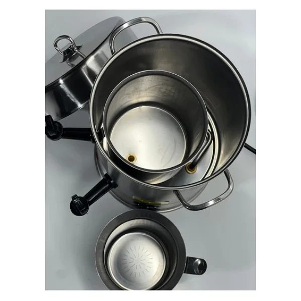 WARM WASSER 40 Bardak Çelik Çay Otomatı & Çay Makinesi - Semaver Açık rezistans - Görsel 2