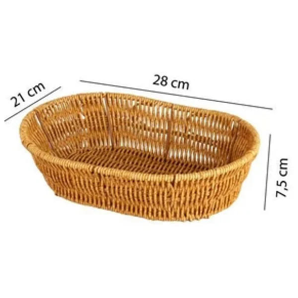 Digithome Oval Rattan Mini Ekmek Sepeti - BB6063 - Görsel 5