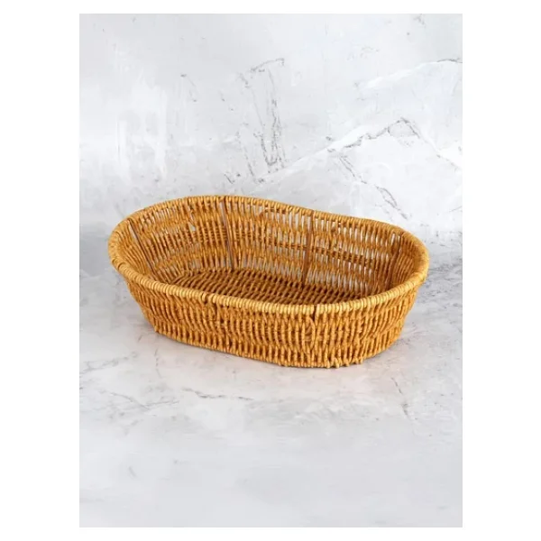 Digithome Oval Rattan Mini Ekmek Sepeti - BB6063 - Görsel 4