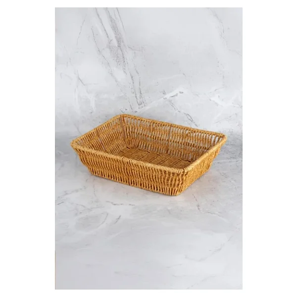 Digithome Dikdörtgen Rattan Mini Ekmek Sepeti - BB6061 - Görsel 4