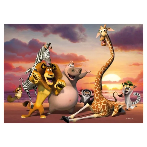 KS Games Madagascar 100 Parça Çocuk Puzzle MG714 - Görsel 5