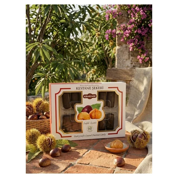 Kibarzade Çikolata Kaplamalı Kestane Şekeri ( 240 Gr ) - Görsel 2