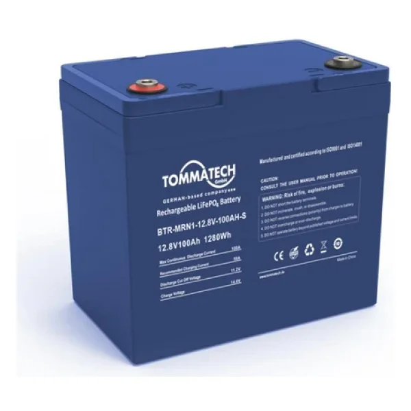 Tommatech 12.8 V 200 Ah ABS+PC Kasa Lityum Marin Akü - Görsel 5