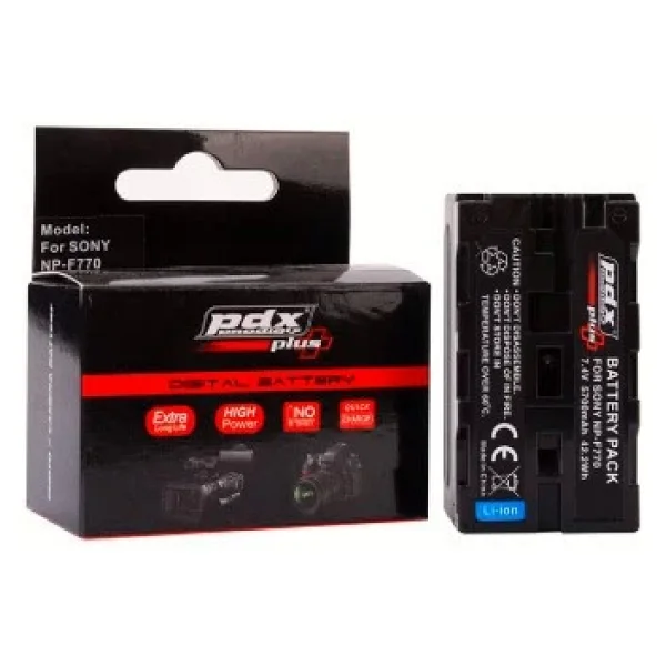 Pdx Np-F770 5700 mAh Sony Fotoğraf Makinesi Bataryası - Görsel 2