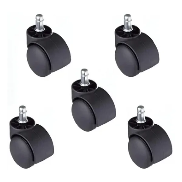 Ofisbazaar Yedek Sandalye Tekerleği 50 mm 5'li Paket Siyah - Görsel 3