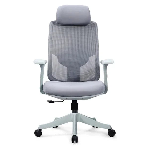 Ofisbazaar Atlas Premium Ergonomik Fileli Yönetici Koltuğu Başlıklı Ofis Ve Çalışma Koltuğu Gri - Görsel 2