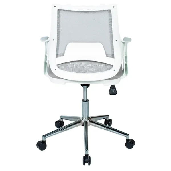 Ofisbazaar Buya Beyaz Fileli Çalışma Koltuğu Ergonomik Şef ve Toplantı Koltuğu Gri - Görsel 5