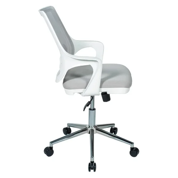 Ofisbazaar Buya Beyaz Fileli Çalışma Koltuğu Ergonomik Şef ve Toplantı Koltuğu Gri - Görsel 3