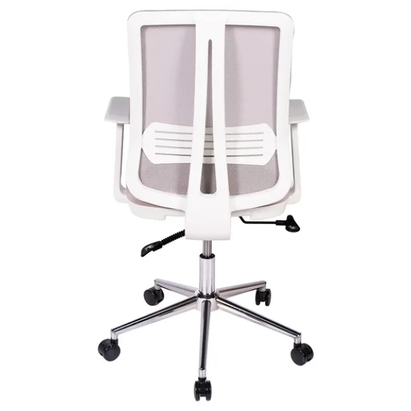 Ofisbazaar UP Beyaz Fileli Çalışma Koltuğu Ergonomik Şef ve Toplantı Koltuğu Gri - Görsel 5