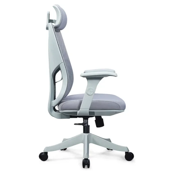 Ofisbazaar Atlas Premium Ergonomik Fileli Yönetici Koltuğu Başlıklı Ofis Ve Çalışma Koltuğu Gri - Görsel 3