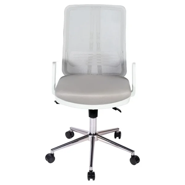 Ofisbazaar UP Beyaz Fileli Çalışma Koltuğu Ergonomik Şef ve Toplantı Koltuğu Gri - Görsel 2