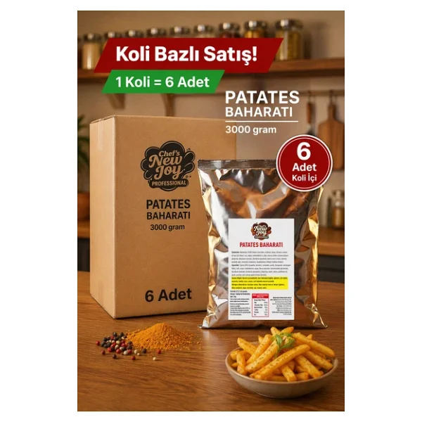 Patates Baharatı 3000 G x 6 Adet - 1 Koli (Koli Bazlı Avantaj Paketi) - Görsel 3