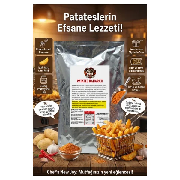 Patates Baharatı 3000 G x 6 Adet - 1 Koli (Koli Bazlı Avantaj Paketi) - Görsel 5