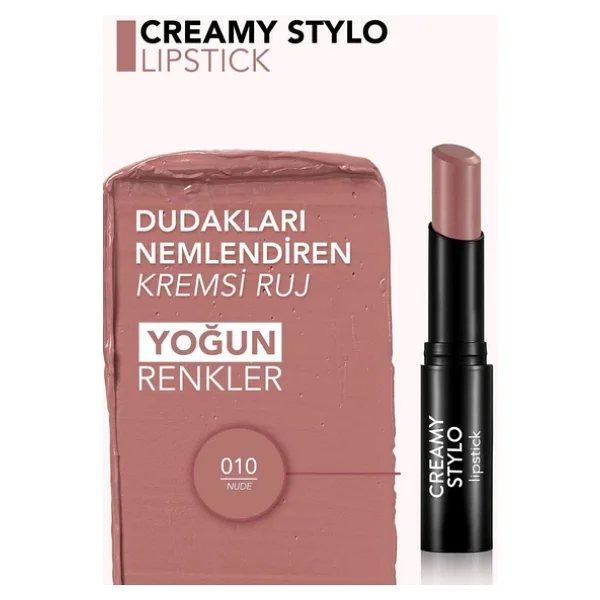 Flormar Creamy Stylo 10 Nude Stick Ruj - Görsel 6