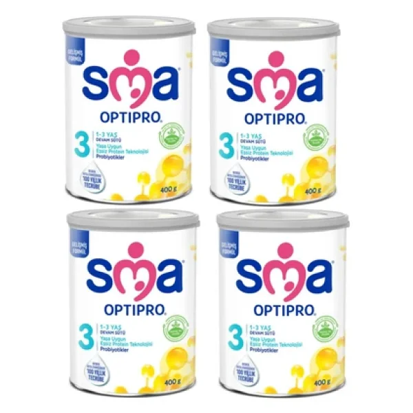 SMA Optipro 3 Probiyotik Devam Sütü 400 gr 4 Adet - Görsel 5
