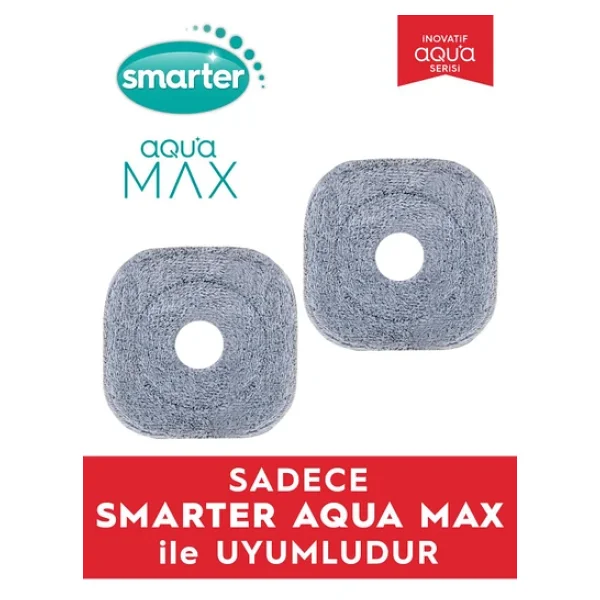 Smarter Aqua Max 2 Adet Yedek Mop Temiz & Kirli Suyu Ayırma Özelliği Otomatik Temizlik Seti Mop - Görsel 4