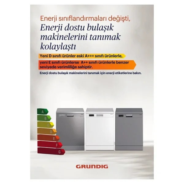 Grundig GDF 5104 5 Programlı Bulaşık Makinesi - Görsel 5