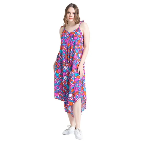 Askılı Vual Selin Yazlık Tulum Soyut Mor Syt Mor-soyut Mor - Görsel 6