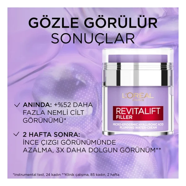 L 'Oreal Paris Revitalift Filler Dolgunlaştırıcı Pressed Jar 50 ml Nemlendirici Krem - Görsel 5