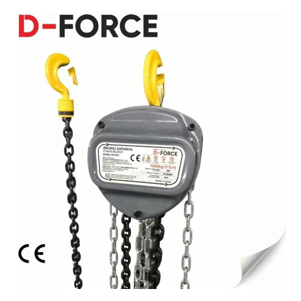 D-Force Df-0504 Zincirli Caraskal 2 Ton 5 Metre - Görsel 2
