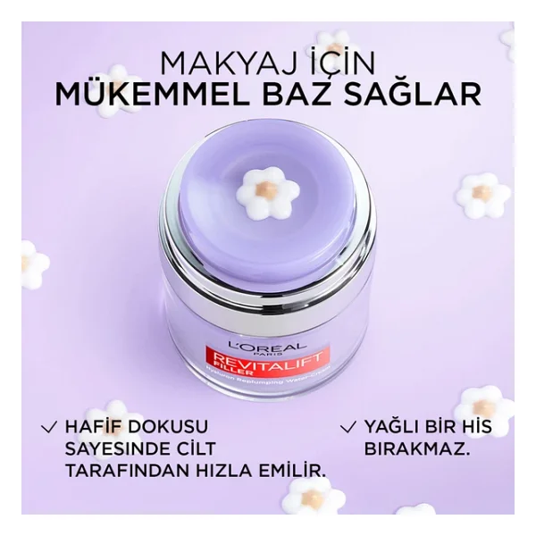 L 'Oreal Paris Revitalift Filler Dolgunlaştırıcı Pressed Jar 50 ml Nemlendirici Krem - Görsel 6