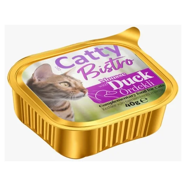 Catty Bistro Mousse Ördekli 40 gr Yetişkin Konserve Kedi Maması - Görsel 5