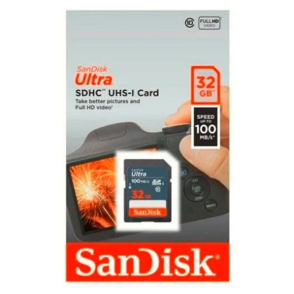Sandisk Ultra 32GB SDHC 100MB/s Hafıza Kartı - Görsel 2