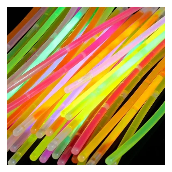 Fosforlu Neon Glow Stick Led Bileklik - Çubuk 100'lü Paket - Görsel 6