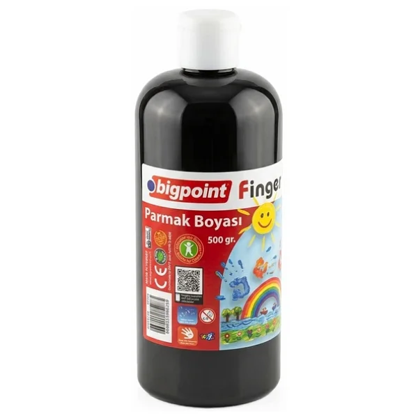 Bigpoint 500 ml Siyah Parmak Boyası - Görsel 3